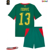 Senegal Iliman Ndiaye #13 Koszulka Wyjazdowa dzieci MŚ 2026 Krótki Rękaw (+ krótkie spodenki)